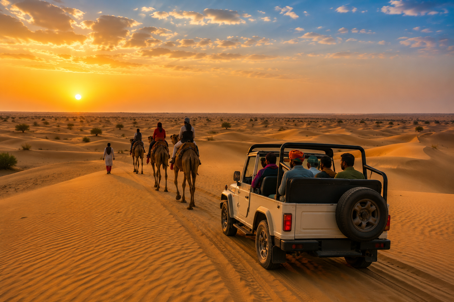 Sam Desert sand dunes safari tour